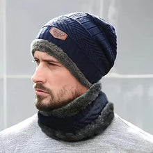 Charger l&#39;image dans la galerie, Look hivernal complet : bonnet + cache-cou, + gants 100% coton, 100% confort