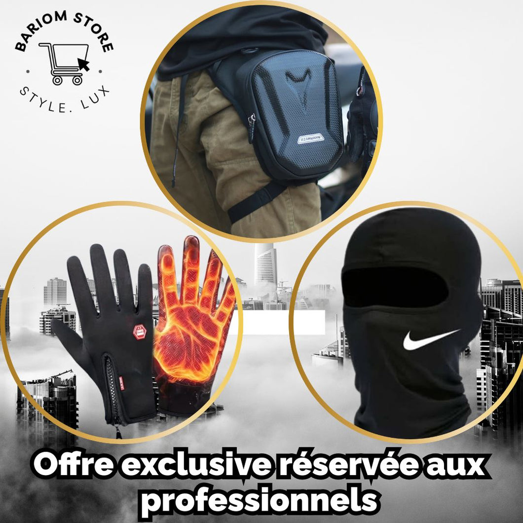 Pack 3 produits Protection Ultime pour Motards – Confort et Sécurité en Route