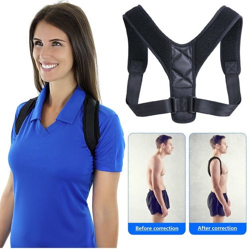 YOSYO Brace Support Belt Adjustable Back Posture Corrector Clavicle Spine Back Shoulder Lumbar Posture Correction