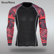 Load image into Gallery viewer, Mens Sport Running Set Compression T-Shirt + Pants Skin-Tight Long Sleeves Fitness Rashguard MMA Training Clothes Gym Yoga Suits