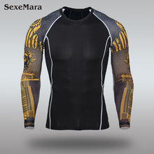 Load image into Gallery viewer, Mens Sport Running Set Compression T-Shirt + Pants Skin-Tight Long Sleeves Fitness Rashguard MMA Training Clothes Gym Yoga Suits