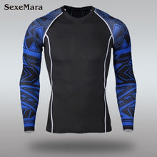 Load image into Gallery viewer, Mens Sport Running Set Compression T-Shirt + Pants Skin-Tight Long Sleeves Fitness Rashguard MMA Training Clothes Gym Yoga Suits