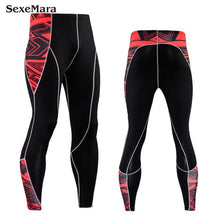 Load image into Gallery viewer, Mens Sport Running Set Compression T-Shirt + Pants Skin-Tight Long Sleeves Fitness Rashguard MMA Training Clothes Gym Yoga Suits