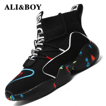 Load image into Gallery viewer, High Top Running Shoes For Men Women Ankle Boots Thermal Winter Shoes Women Men Fur Lining Sport Shoes Athletic Male Sneakers