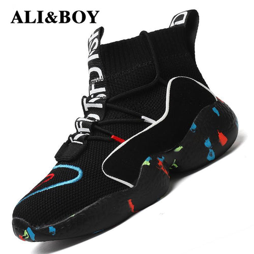 High Top Running Shoes For Men Women Ankle Boots Thermal Winter Shoes Women Men Fur Lining Sport Shoes Athletic Male Sneakers