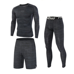 High Quality Compression Men's Sport Suits Quick Dry Running sets Clothes Sports Joggers Training Gym Fitness Tracksuits Running