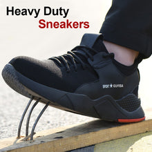 Load image into Gallery viewer, Newly 1 Pair Heavy Duty Sneaker Safety Work Shoes Breathable Anti-slip Puncture Proof for Men 19ing