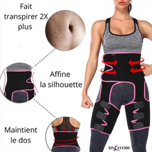 Load image into Gallery viewer, ceinture de sudation 3 en 1 : cuisse,ventre, et taille